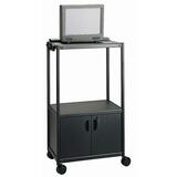 Quartet Fixed Height A/V Cart - Black