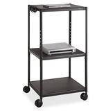 Quartet Adjustable Height A/V Cart QRT88254