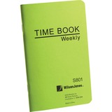 Wilson Jones Foreman's Pocket Size Time Book WLJS801