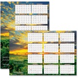 Successories Reversible/Erasable Yearly Wall Calendar, 24 X 36, Four-Color