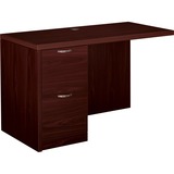 "HON Valido 11500 Series Left Return - 29.5"" Height x 48"" Width x 24"" Depth - 2 Drawer - Particleboard, Wood - Mahogany Top"