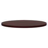 "HON Conference Table Top - Round - 48"" Diameter - Particleboard - Mahogany"