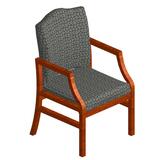 Lesro Hartford Guest Chair - Fabric Green Seat