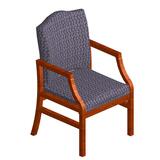 Lesro Hartford Guest Chair - Fabric Navy Blue Seat