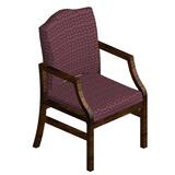 Lesro Hartford Guest Chair - Fabric Burgundy Seat