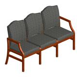 Lesro Hartford Series Three Seat Traditional Sofa - 65