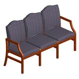 Lesro Hartford Series Three Seat Traditional Sofa - 65