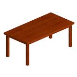 Lesro Weston Reception Table - Rectangle - 16" x 40" x 20" - Hard Wood - Cherry
