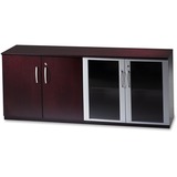 MAYLINE Mayline Napoli Glass & Wood Door Set for Low Wall Cabinet