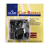 IDEK Clam Clip Dispenser Refill - 40 Sheet Capacity - 40 per Pack - Purple