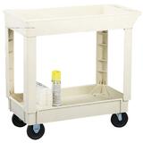 image of Continental Heavy-Duty 2-Shelf Utility Cart - 2 Shelf - 400 lb Capacity - 2, 2 - 17.5
