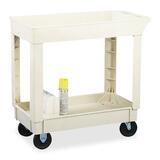 image of Continental Heavy-Duty 2-Shelf Utility Cart - 2 Shelf - 400 lb Capacity - 2, 2 - 40.37
