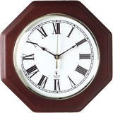 Chicago Lighthouse Octagon Mahogany Frame Clock