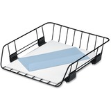 Fellowes Self Stacking Wire Desk Tray - 2.62' x 10.87' x 12.62' - Steel - Black