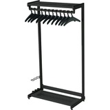 Quartet® Two-Shelf Garment Rack, Freestanding, 36