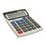 Compucessory Solar Angled Display Calculator - 8 Character(s) - LCD - Solar, Power Adapter Powered - 0.75' x 3.88' x 5' - Ivory