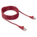 Belkin FastCAT 5e Cable - 1 x RJ-45 - 1 x RJ-45 - 25ft - Red