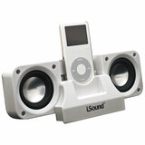 dreamgear i-Sound 2X Plus Portable Speaker System - 2.0-channel - White