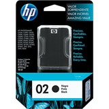 HP No. 02 Black Ink Cartridge For Photosmart 3110  3210  3310 and 8250 Printers