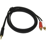 CABLES TO GO 6FT 3.5MM MALE TO (2) RCA MALE Y-CABLE