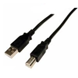 Cables Unlimited 15ft USB 2.0 Black A to B Cable - USB502005M