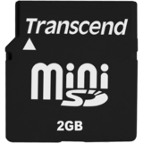 Transcend 2 GB miniSD Card - 1 Card - Retail TS2GSDM