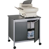 Safco Machine Stand - Steel - Black, Gray