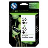 HP 56 Twin Pack Black Ink Cartridge C9319FC#140