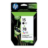 HP 15/78D Combo Pack Color Ink Cartridge C8789FC#140