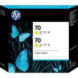 HP No. 70 Twin Pack Yellow Ink Cartridge