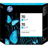 HP No. 70 Twin Pack Cyan Ink Cartridge For Z2100 Series Printers