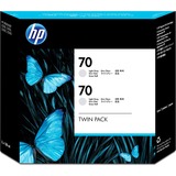 HP No. 70 Twin Pack Light Grey Ink Cartridge For Z2100 and Z3100 Series Printers