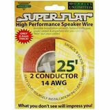 Cables Unlimited 25ft White 2 Conductor UltraFlat 18AWG Speaker Wire