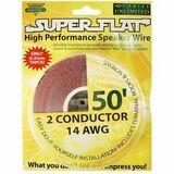 Cables Unlimited 50ft White 2 Conductor UltraFlat 18AWG Speaker Wire