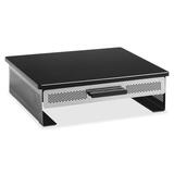 Rolodex Punched Metal Monitor Stand - Up to 35lb Monitor - Metal, Black