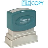 Shachihata Xstamper Pre-Inked Stamp - 0.5' x 1.62' - Light Blue