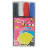 Shachihata 4-Color Set Bullet Point Poster Marker - 47310