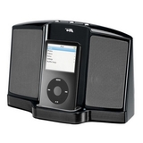 BLACK PORTABLE DIGITAL IPOD DOCKING SPKR SYS BATT OR AC POWER