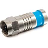 C2G C2G RG6 Quad Compression F-Type Connector with O-Ring - 50pk