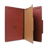 Nature Saver Recycled Classification Folder - Legal - 8.5' x 14' - 1 Divider - 2' Capacity - 15 / Box - White