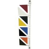 Unimed-Midwest Exam Room Triangular Status Signal Flag - Plastic - Red, White, Green, Yellow, Blue, Black, Orange, Brown