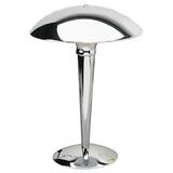 "Ledu Twin Bulb Polished Desk Lamp - 20"" Height - Incandescent Bulb - Chrome"