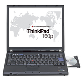 Lenovo ThinkPad T60p Laptop - Intel Core 2 Duo T7400 2.16GHz - 15.4" WSXGA+ - 2GB DDR2 SDRAM - 100GB - DVD-Writer (DVD-RAM/-R/-RW) - Gigabit Ethernet, Wi-Fi, Bluetooth - Windows XP Professional - Black