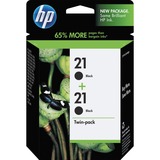 HP No. 21 Twinpack Black Ink Cartridge