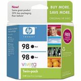 C9514FN#140 - HP No. 98 Twinpack Black Ink Cartridge