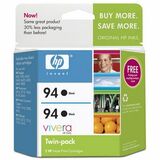 HP No. 94 Twinpack Black Ink Cartridge with Vivera Inks