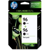 image of HP No. 96 Twinpack Black Ink Cartridge with Vivera Ink