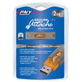 2GB SECURE ATTACHE USB FLASH DRIVE 256BIT AES ENCRYPTION