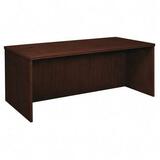 Basyx BWE Series Desk Shell With Rectangular Top - 29.5" Height x 72" Width x 36" Depth - Wood - Mahogany