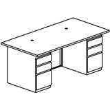 "Mayline Tiffany CSII Conference Front Desk - 29"" Height x 72"" Width x 36"" Depth - 6 Drawer - Double"